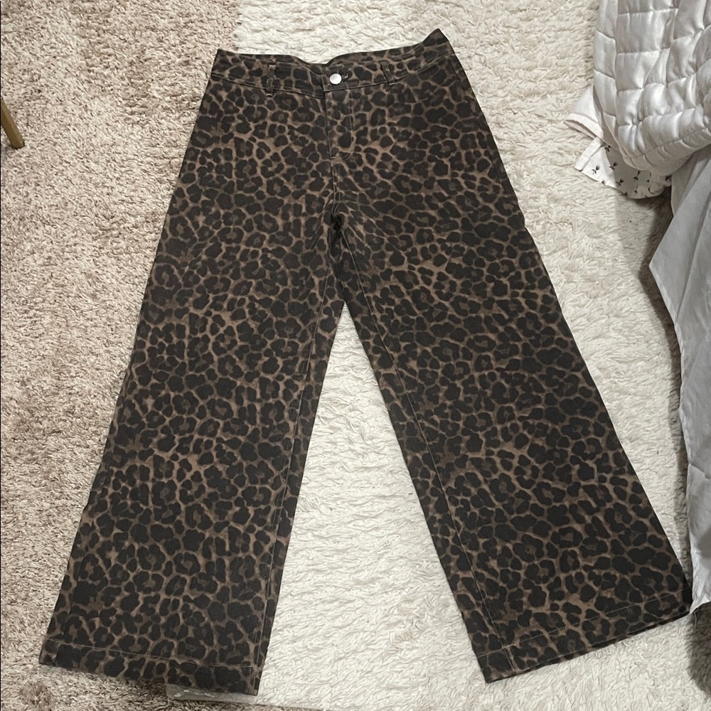 Altar'd State Leopard Print Pants